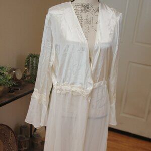 Wedding silk long nightgown